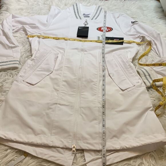 NIKE Super Bowl on field coat full zip front pockets magnetic clasp size Small - Picture 15 of 16